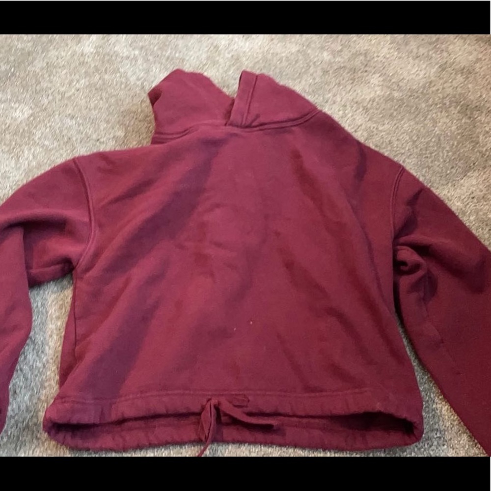 Garage Maroon cropped sweatshirt